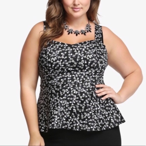 Torrid | floral Peplum Top - Picture 1 of 6